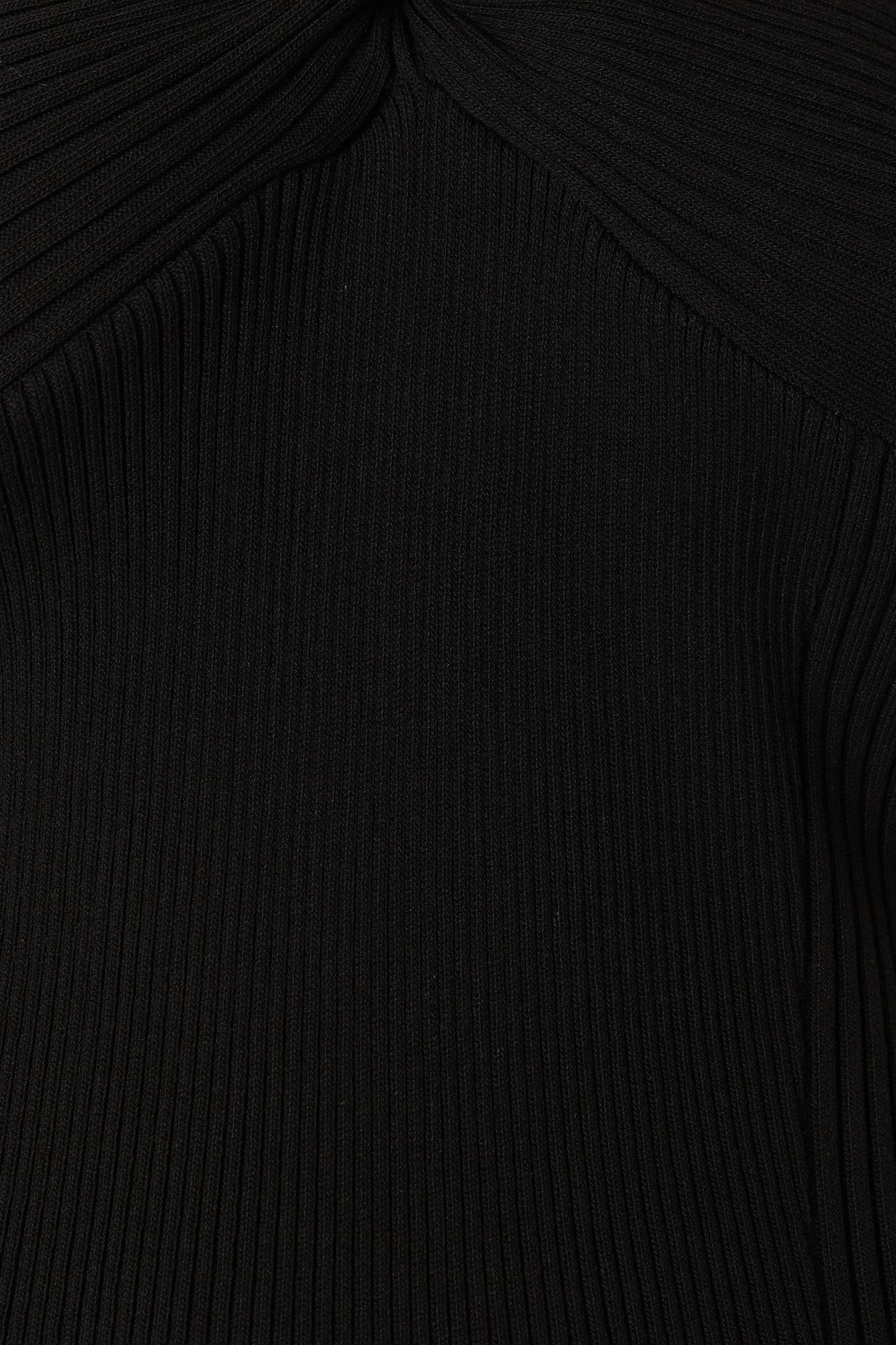 Halle One Shoulder Midi Dress - Black