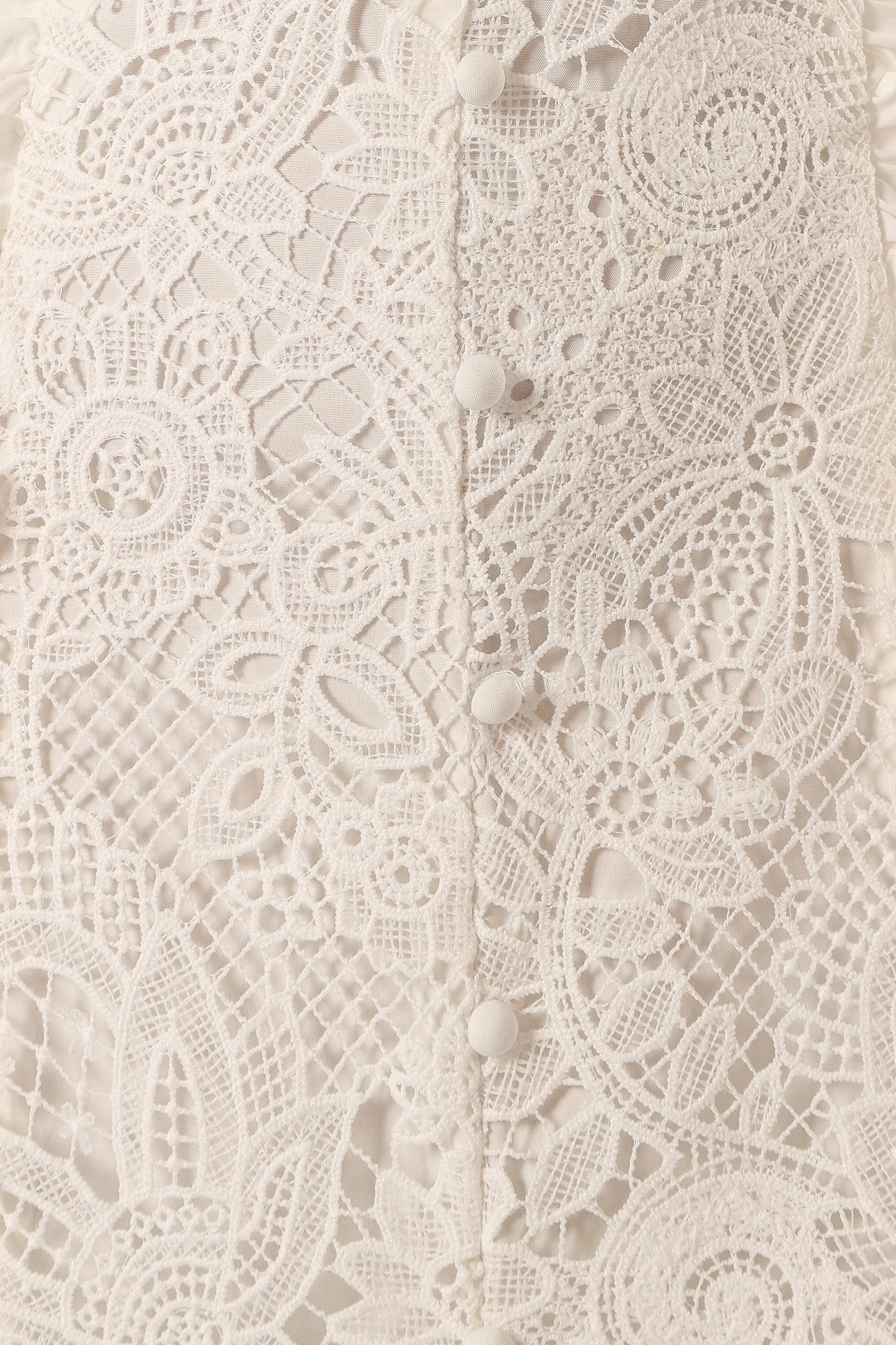 Jagger Midi Lace Dress - White