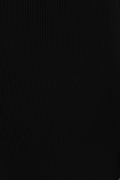 Jonah Long Sleeve Midi Dress - Black