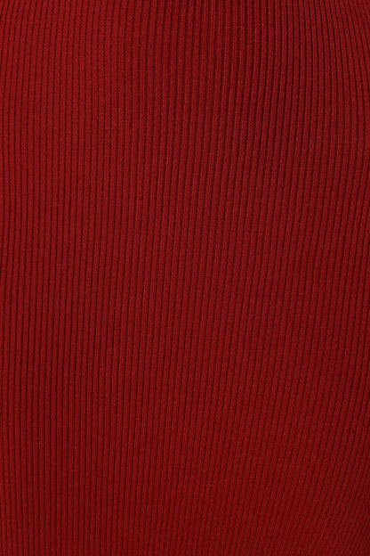 Jonah Long Sleeve Midi Dress - Red Dhalia