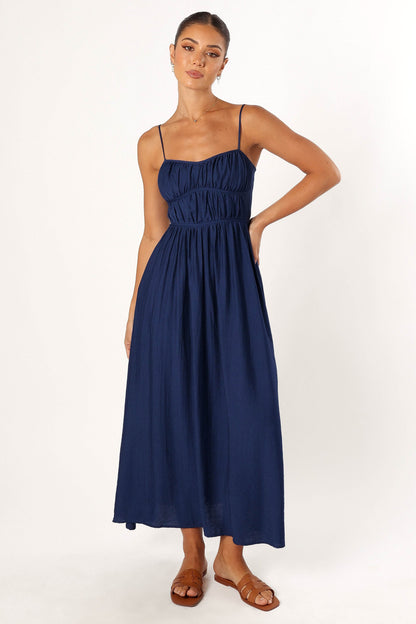 Kelani Luxi Midi Dress - Navy