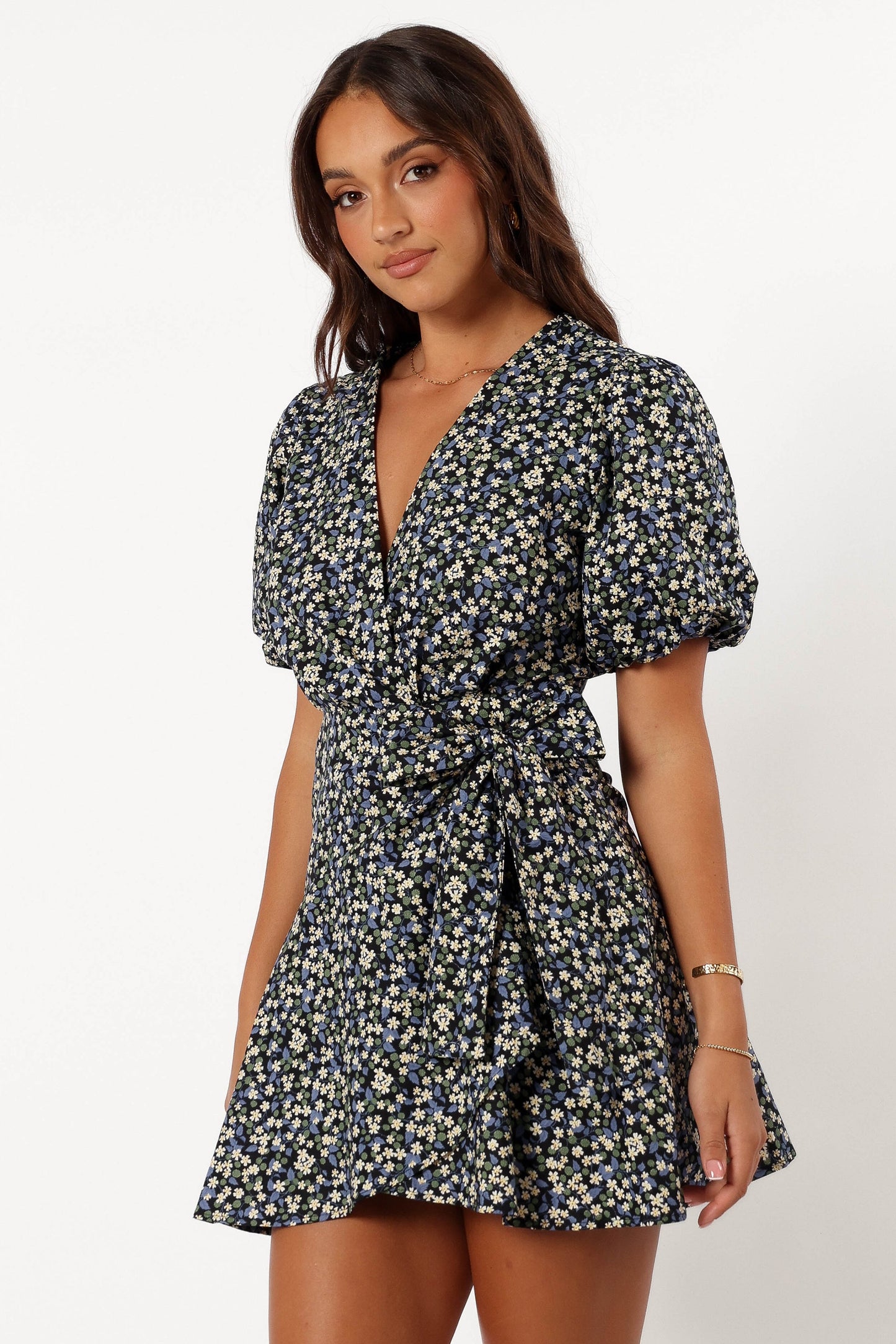 Kenn Wrap Mini Dress - Indigo Vanilla
