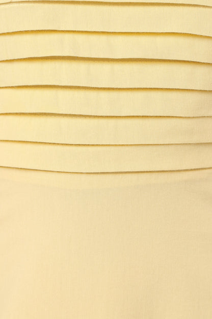 Kenna Strapless Maxi Dress - Butter Yellow