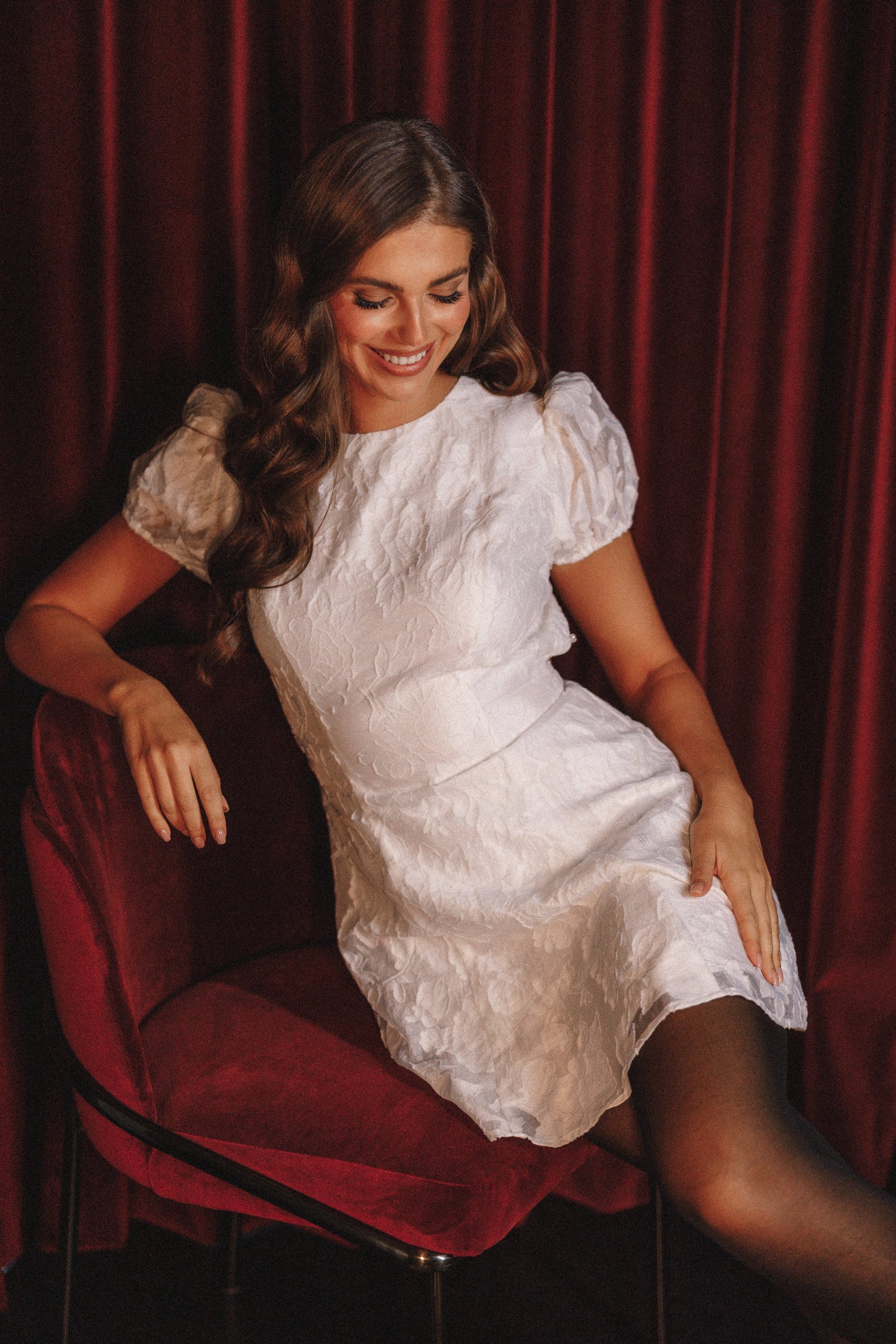 Kimmy Backless Mini Dress - White