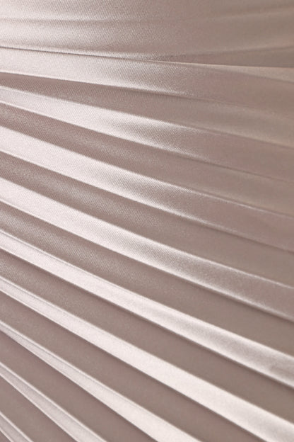 Kleo One Shoulder Maxi Dress - Silver