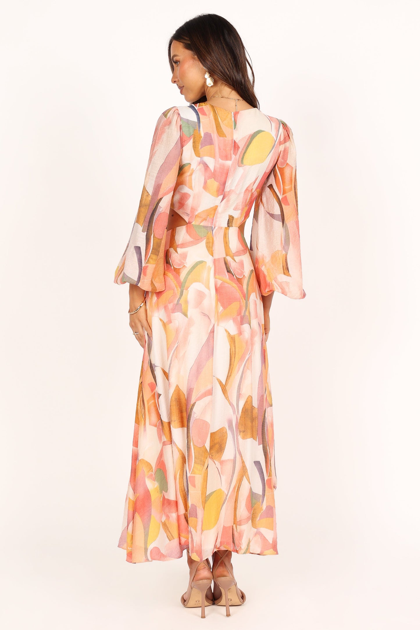 Laquin Long Sleeve Maxi Dress - Pink