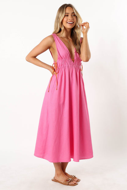 Lydia Midi Dress - Pink