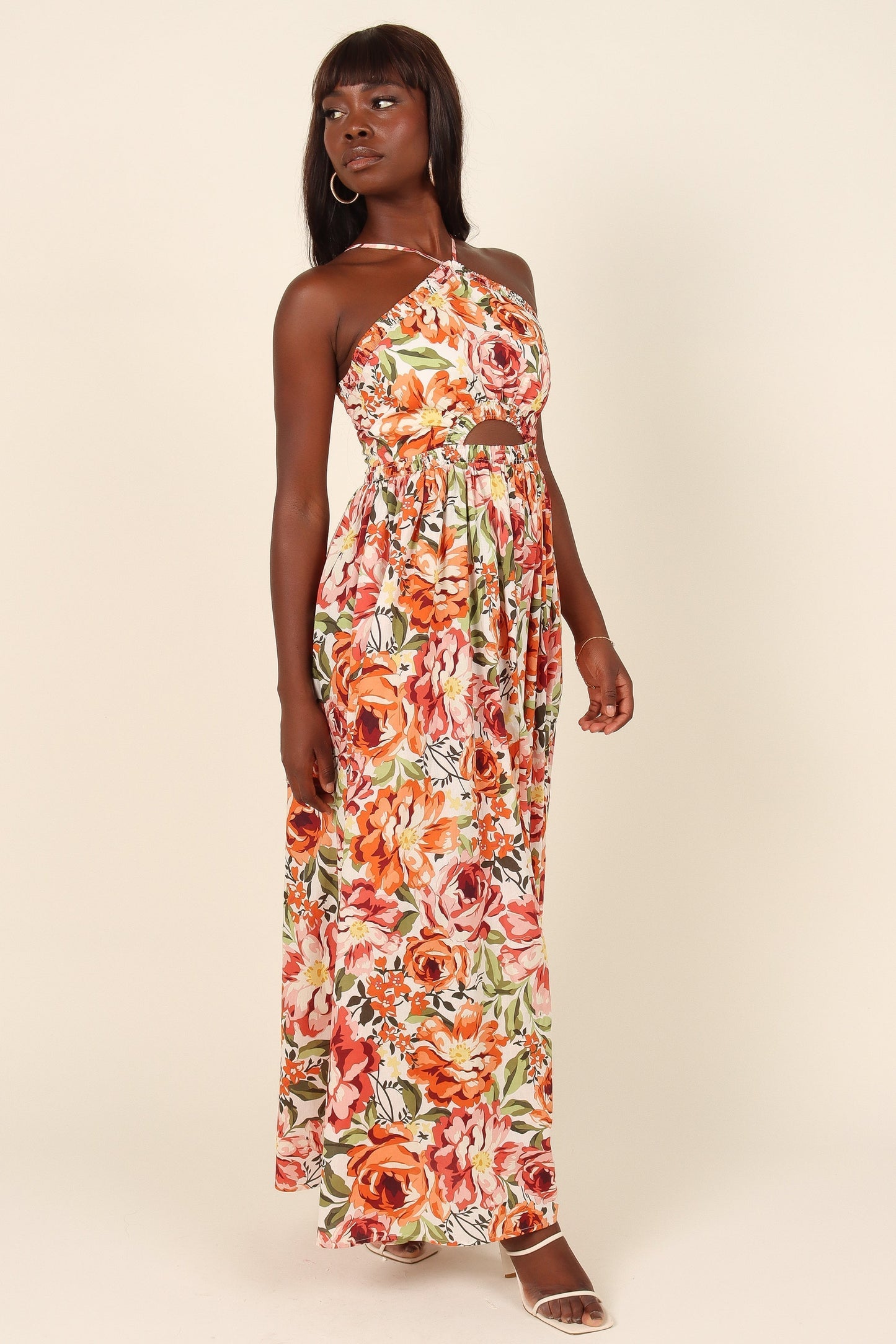 Madeira Dress - Orange Floral