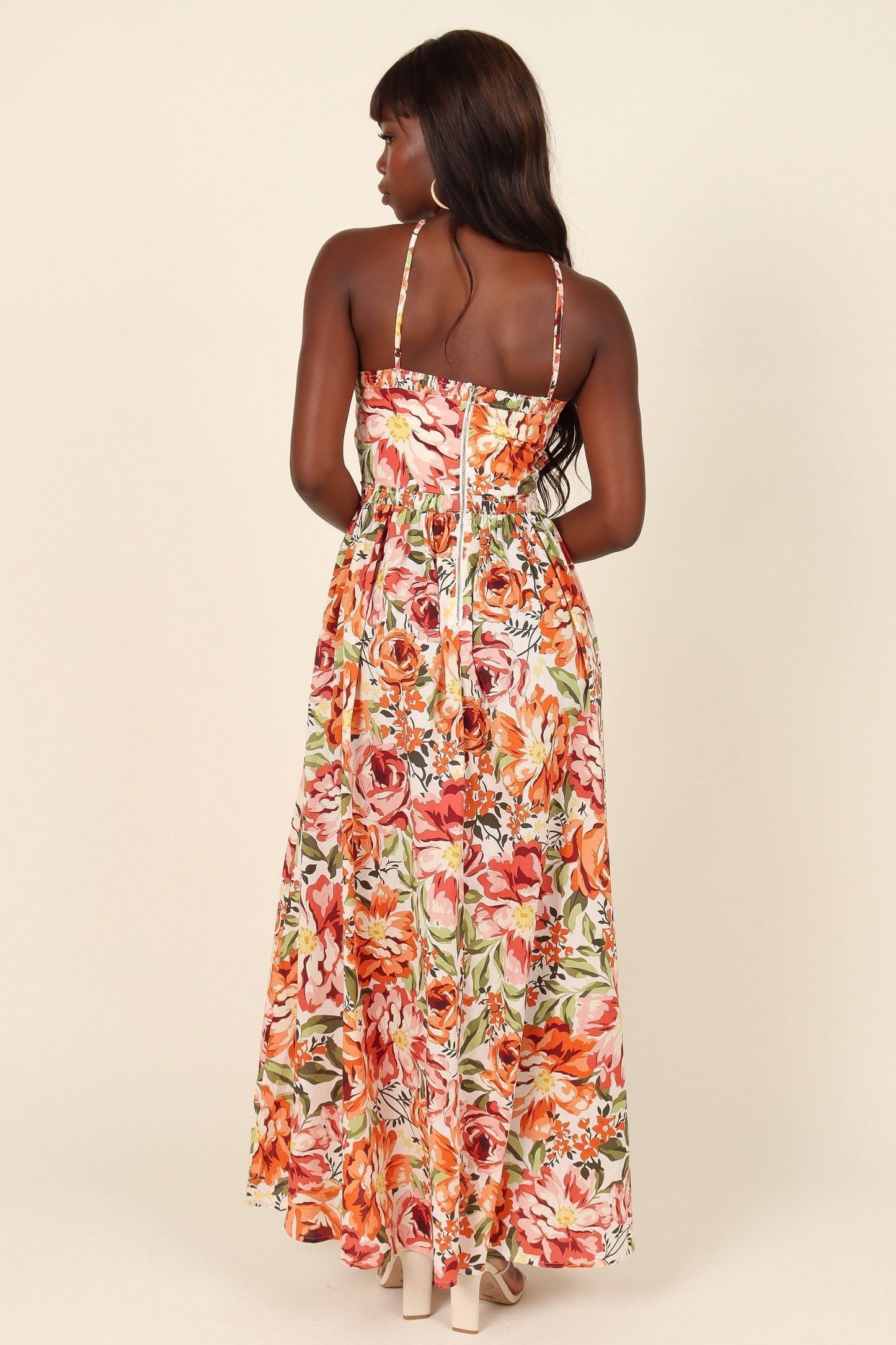 Madeira Dress - Orange Floral