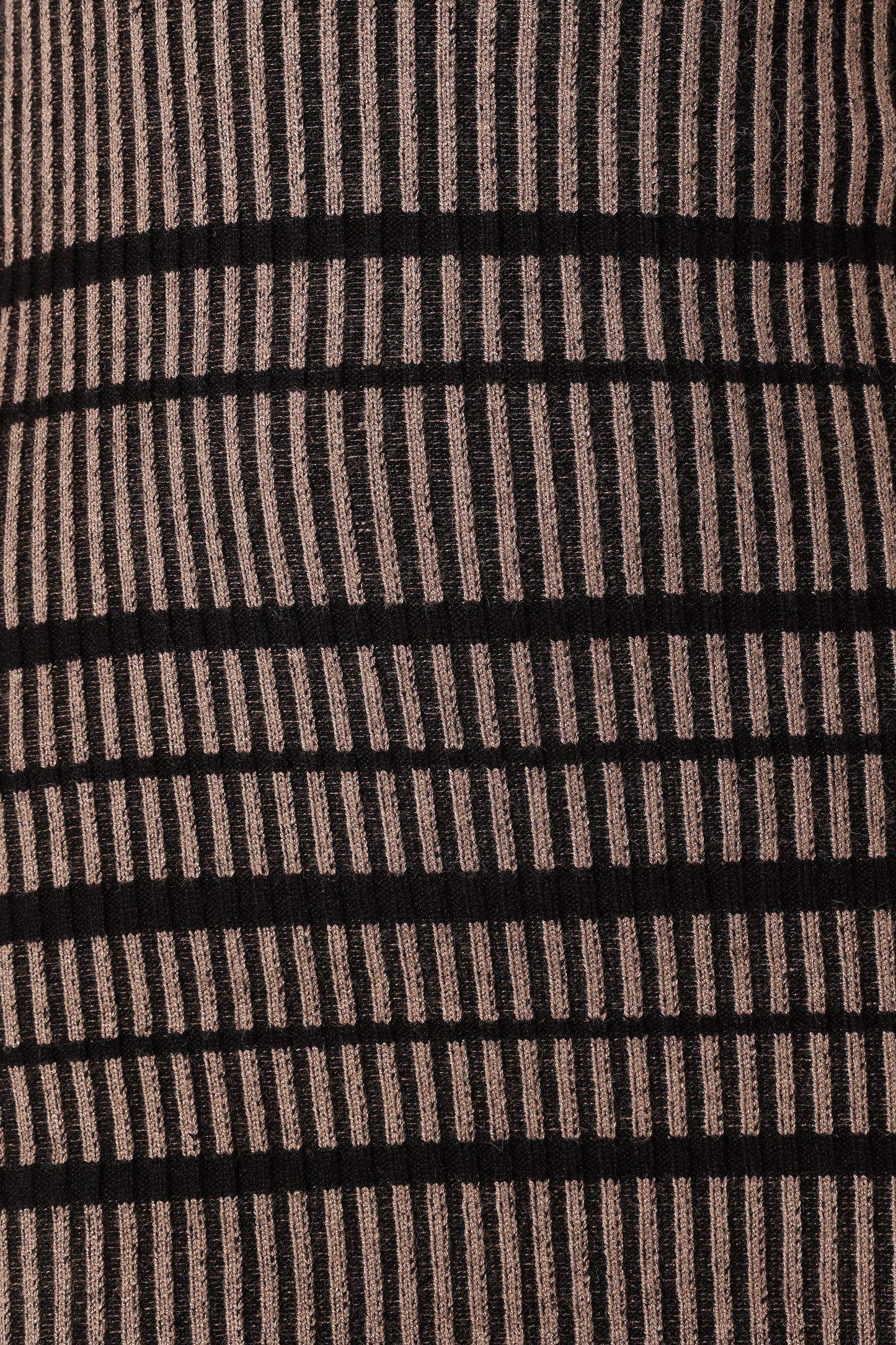 Maika Long Sleeve Mini Dress - Beige Black