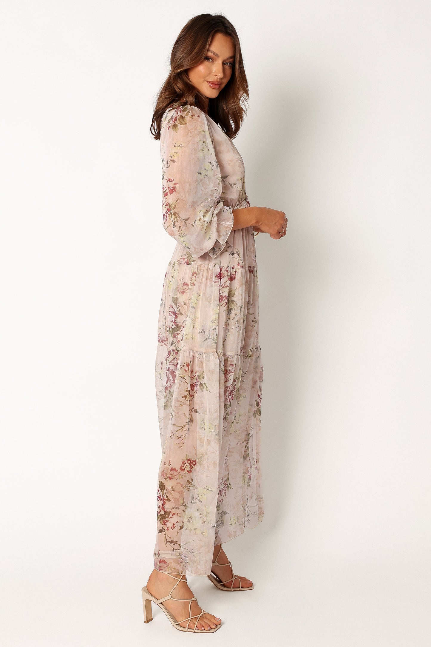 Maria Long Sleeve Maxi Dress - Cream