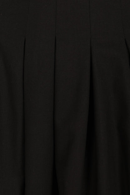 Maria Puff Sleeve Midi Dress - Black