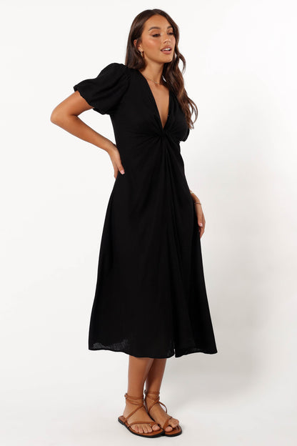 Matilda Midi Dress - Black