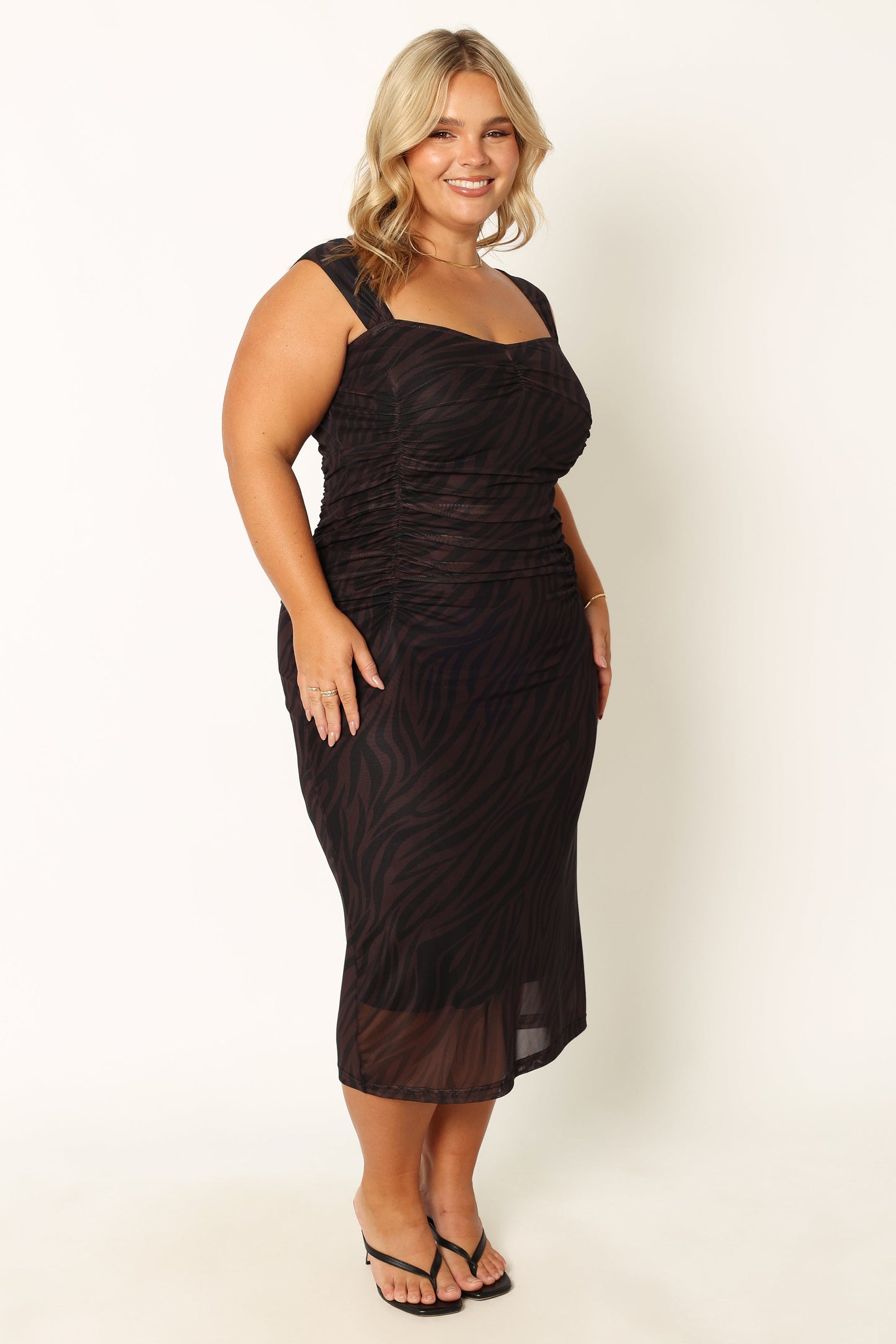 Naomi Midi Dress - Zebra