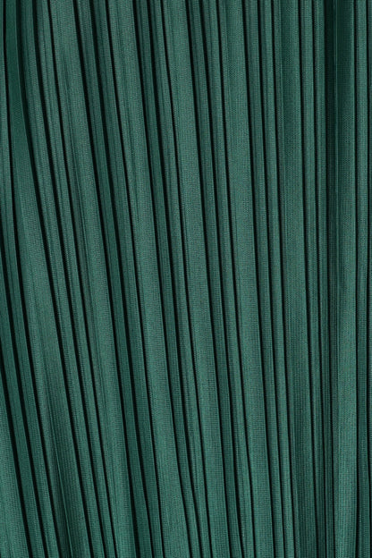 Neville Pleated Maxi Dress - Teal Green