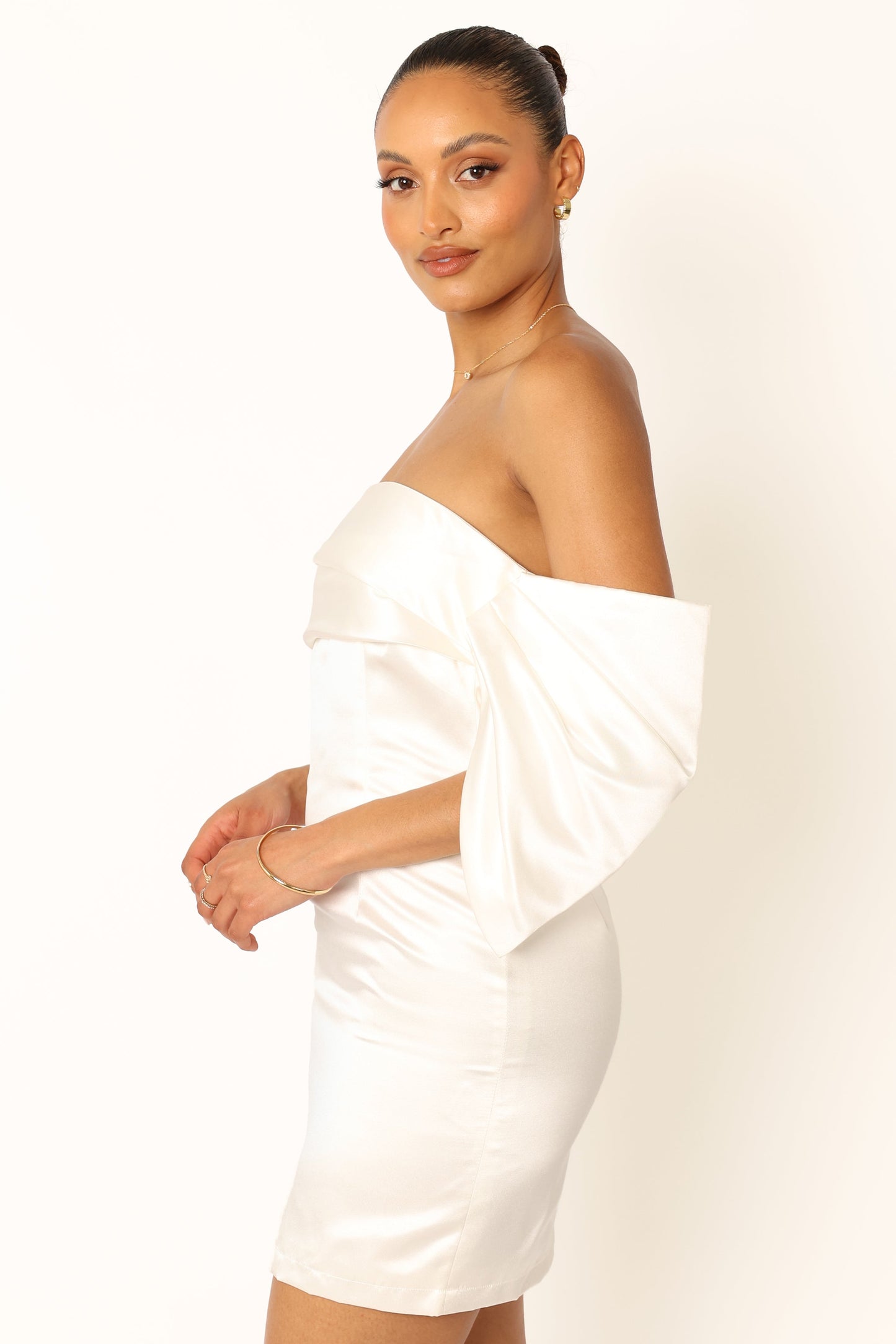 Nisha Strapless Mini Dress - White