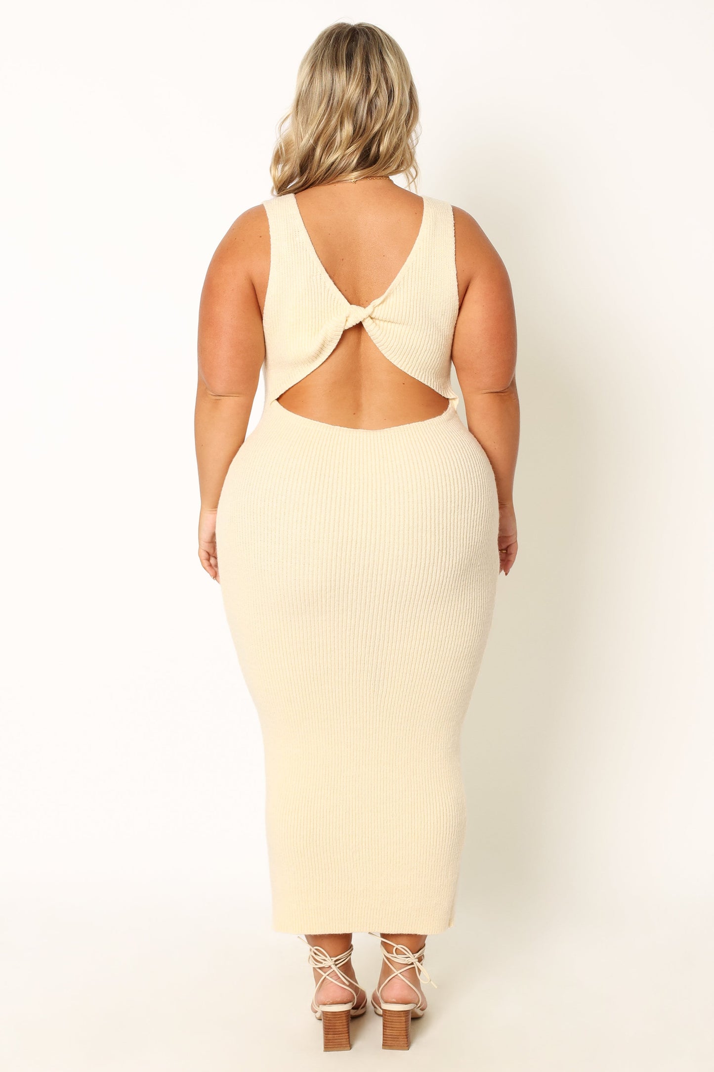 Nita Midi Dress - Beige