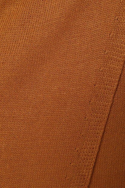 Nova Wrap Knit Midi Dress - Camel