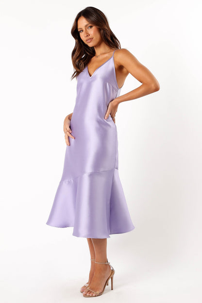Novan Midi Dress - Lavender