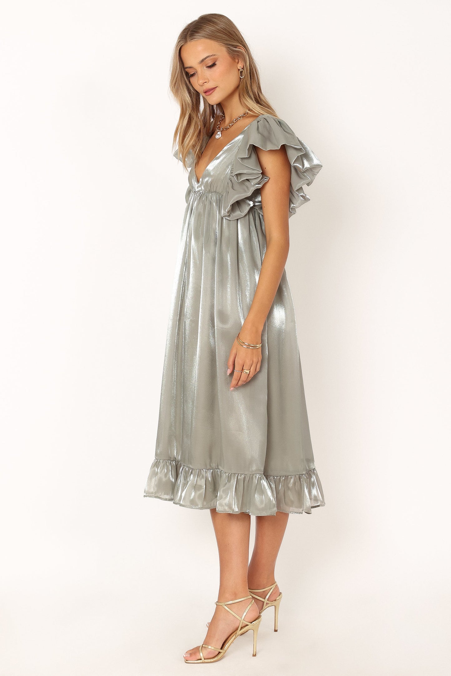 Oro Midi Dress - Olive