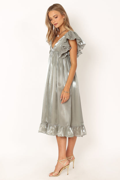 Oro Midi Dress - Olive