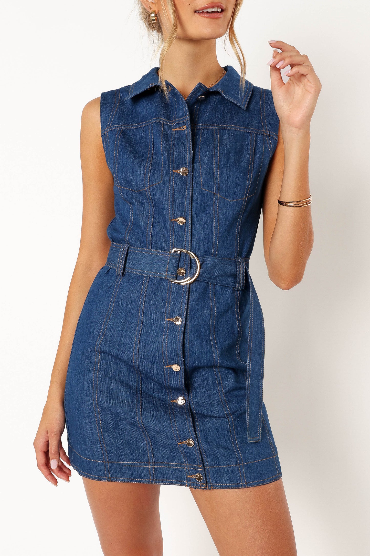 Parker Mini Dress - Denim