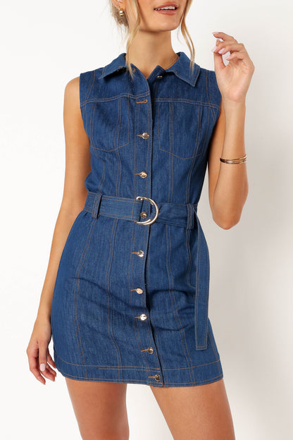 Parker Mini Dress - Denim