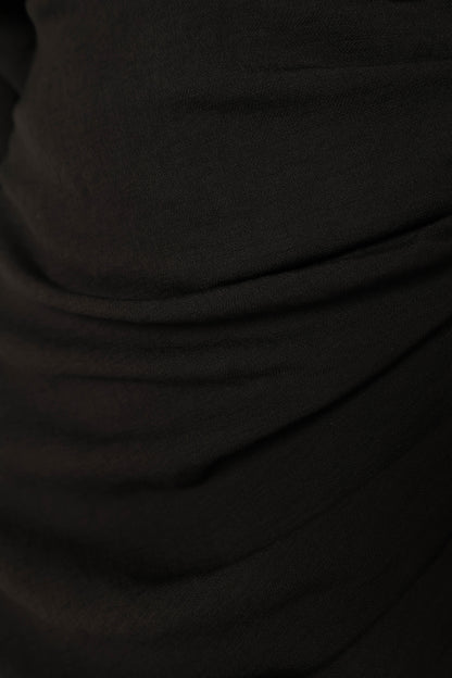 Paxton Long Sleeve Midi Dress - Black