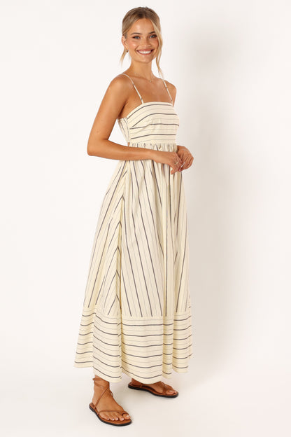 Pixie Maxi Dress - Beige Tan