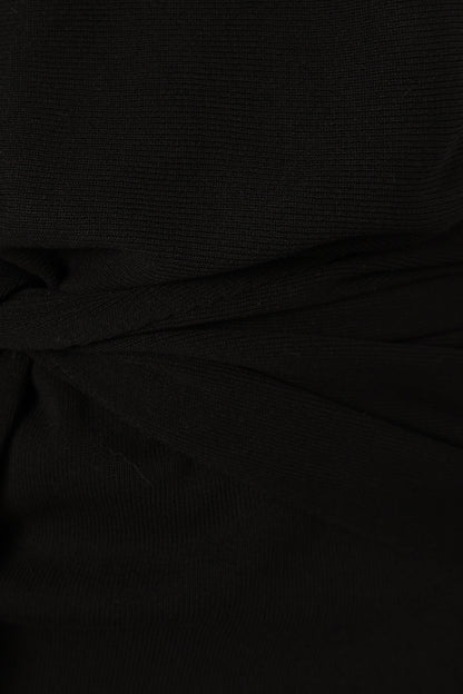 Prancer Off Shoulder Midi Dress - Black