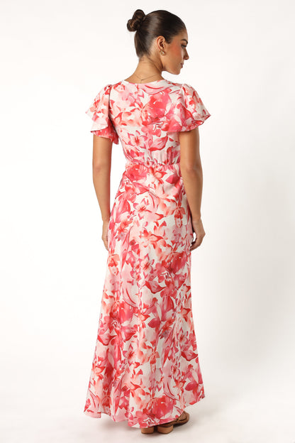 Ramsey Maxi Dress - Red Floral