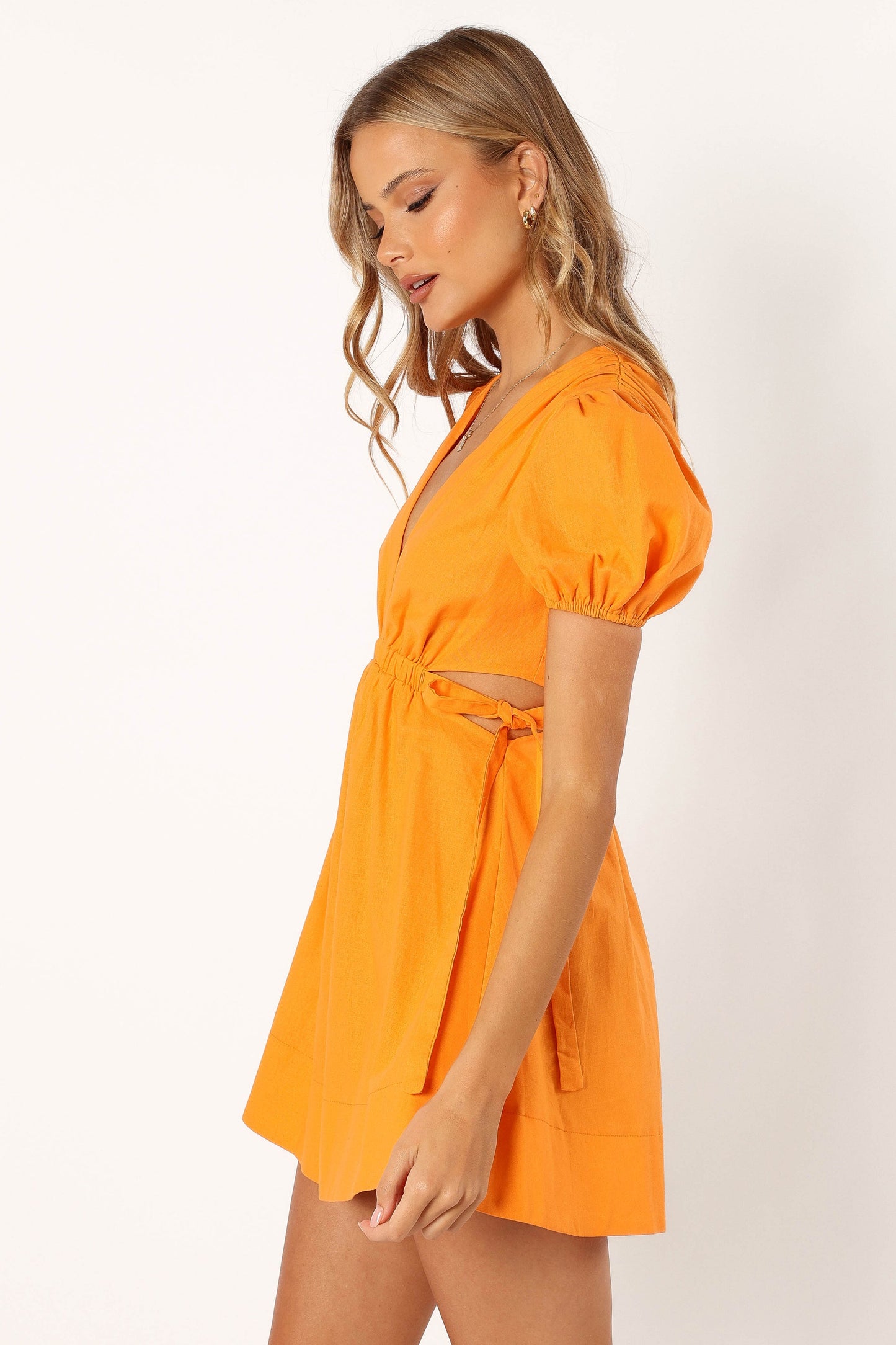 Sachie Cut Out Mini Dress - Orange