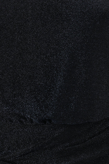 Santiago Off Shoulder Midi Dress - Navy