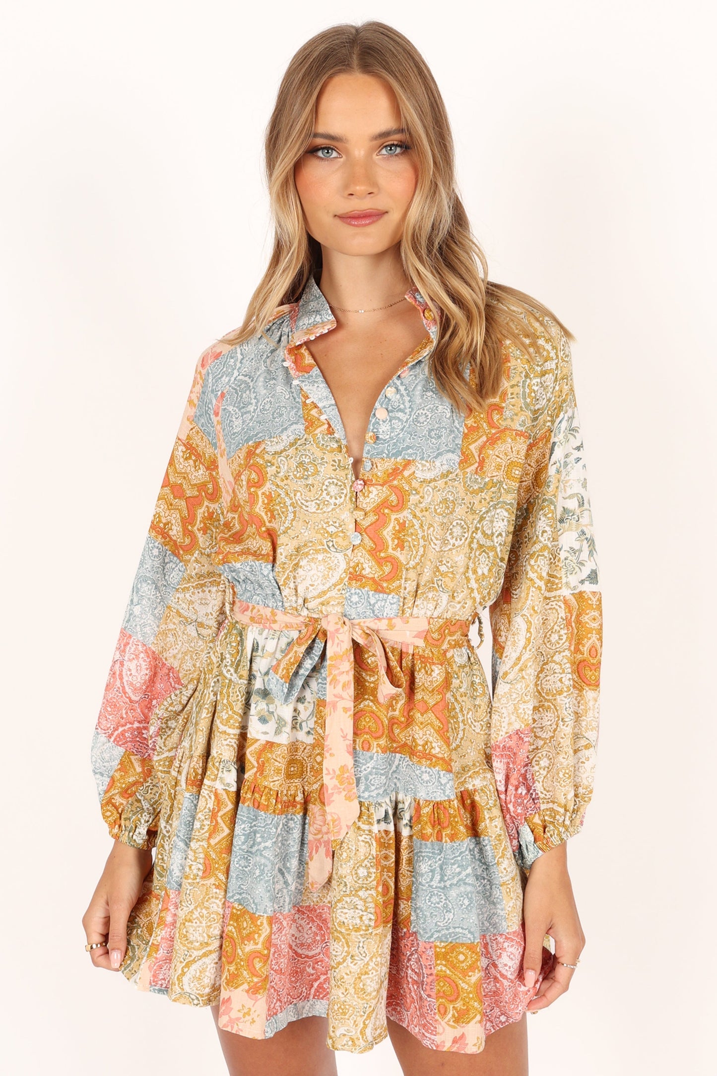 Silante Long Sleeve Mini Dress - Maxine