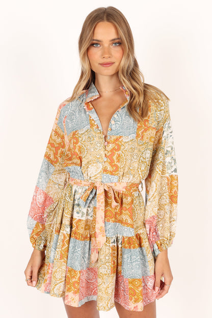 Silante Long Sleeve Mini Dress - Maxine