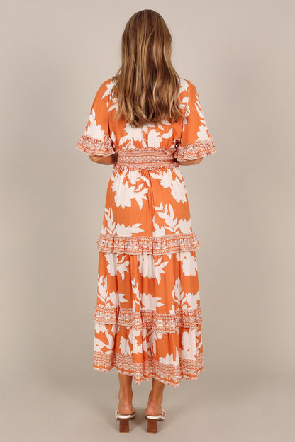 Silvio Maxi Dress - Orange