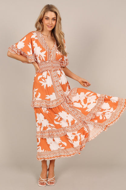 Silvio Maxi Dress - Orange