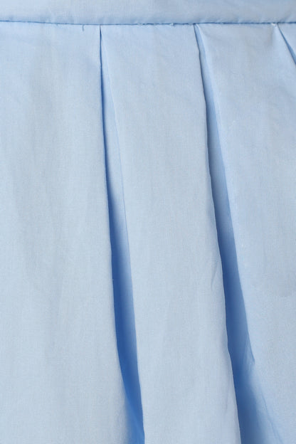 Solana Off Shoulder Midi Dress - Blue