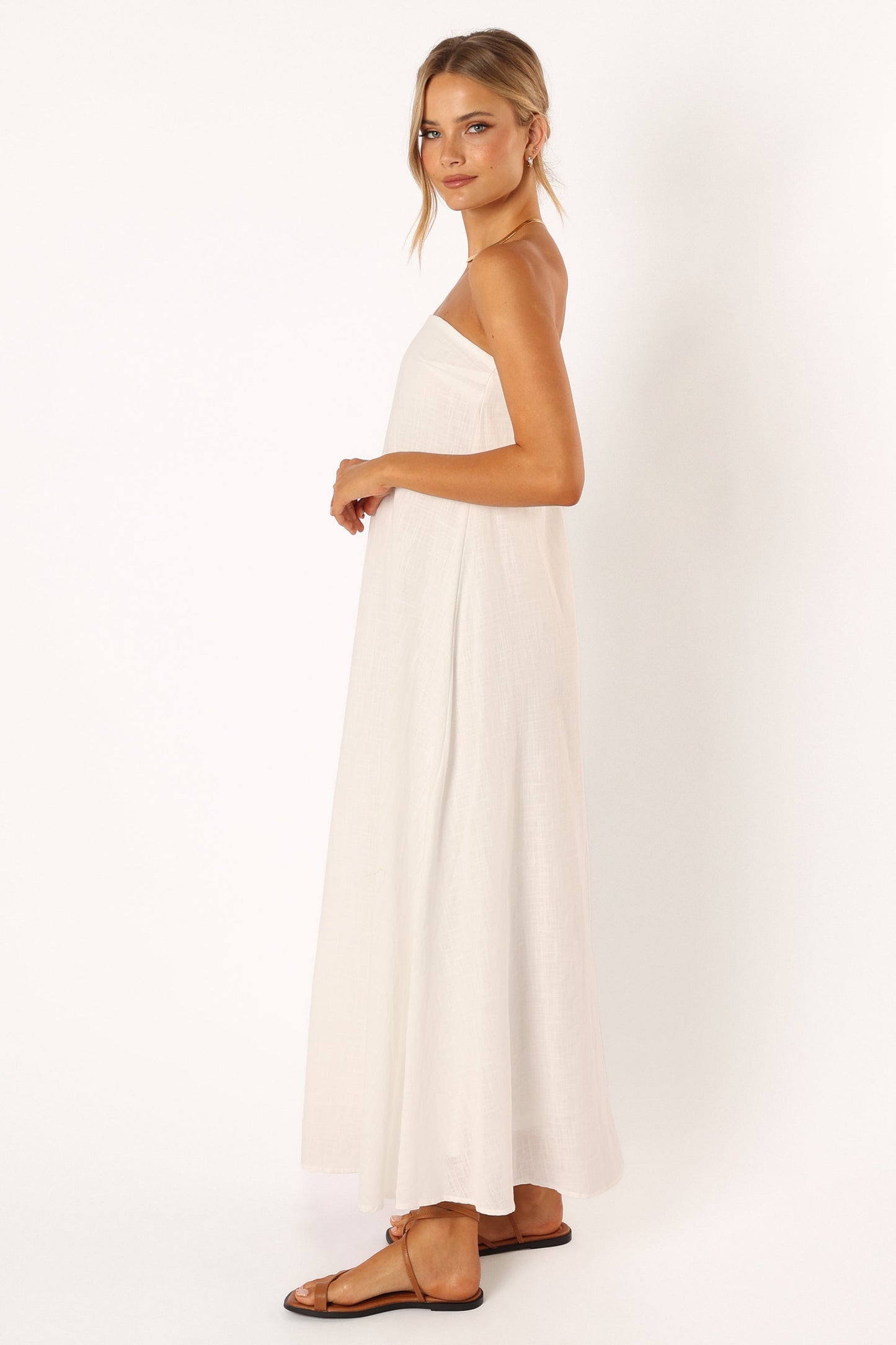Soph Strapless Maxi Dress - White