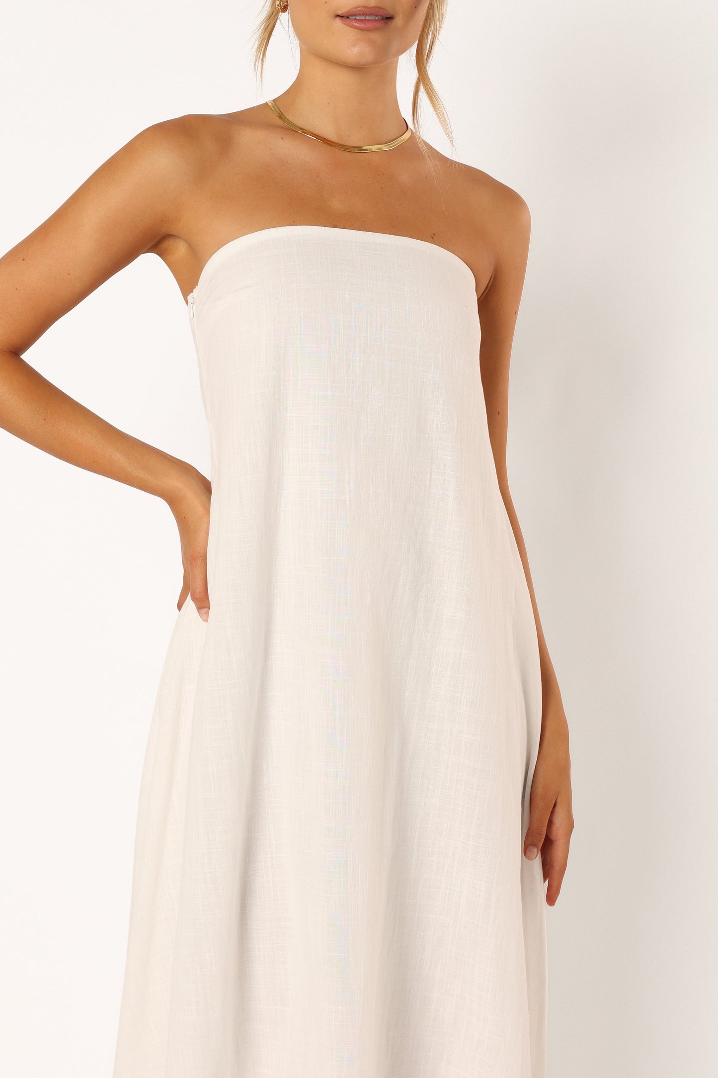 Soph Strapless Maxi Dress - White