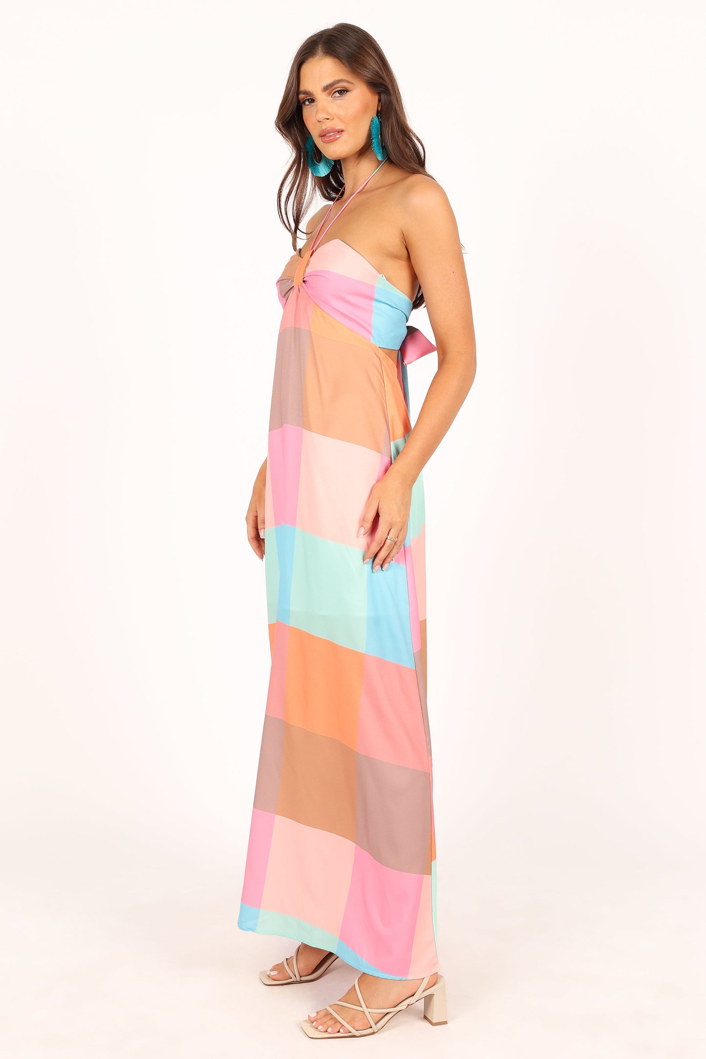 Sundae Halterneck Maxi Dress - Multicoloured