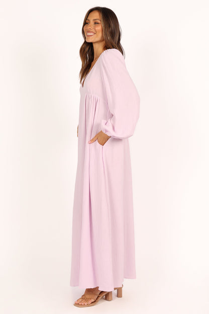 Willow Long Sleeve Maxi Dress - Lilac