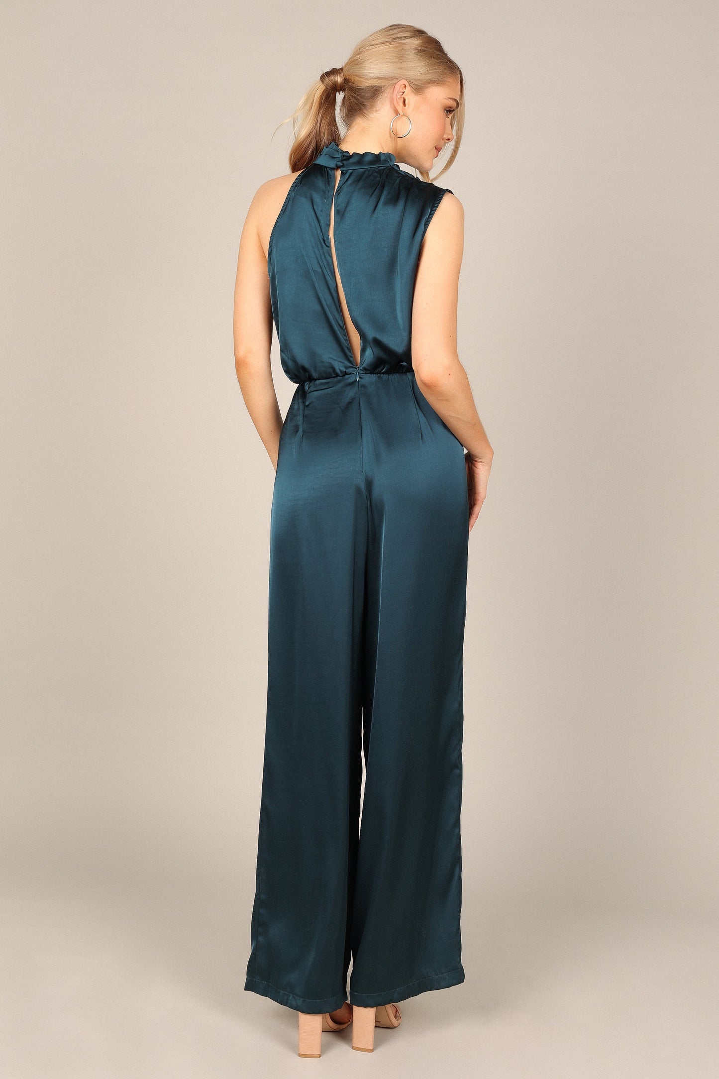 Savannah One Shoulder Jumpsuit - Teal