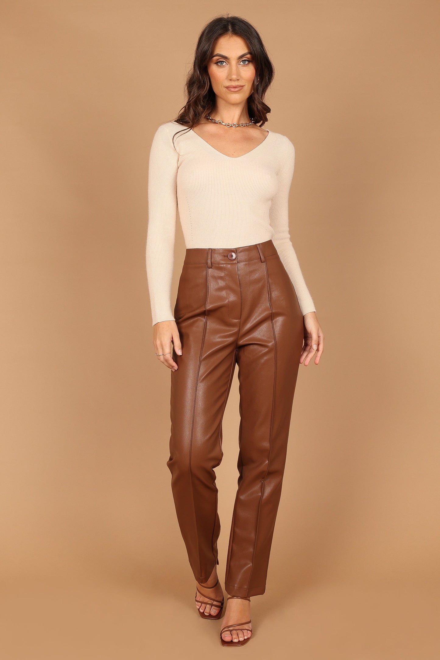 Layah Knit Sweater - Beige