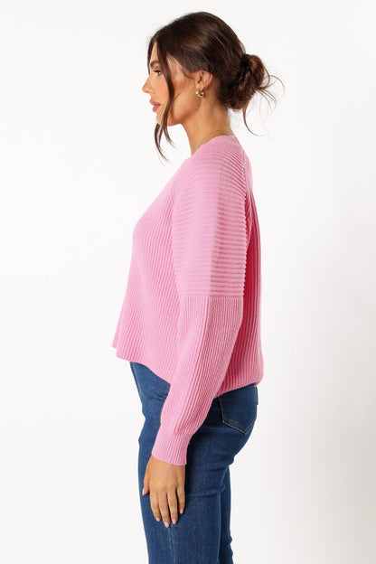 Sarah Knit Sweater - Pink