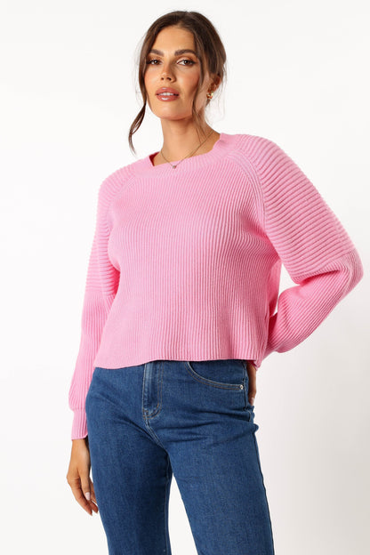 Sarah Knit Sweater - Pink