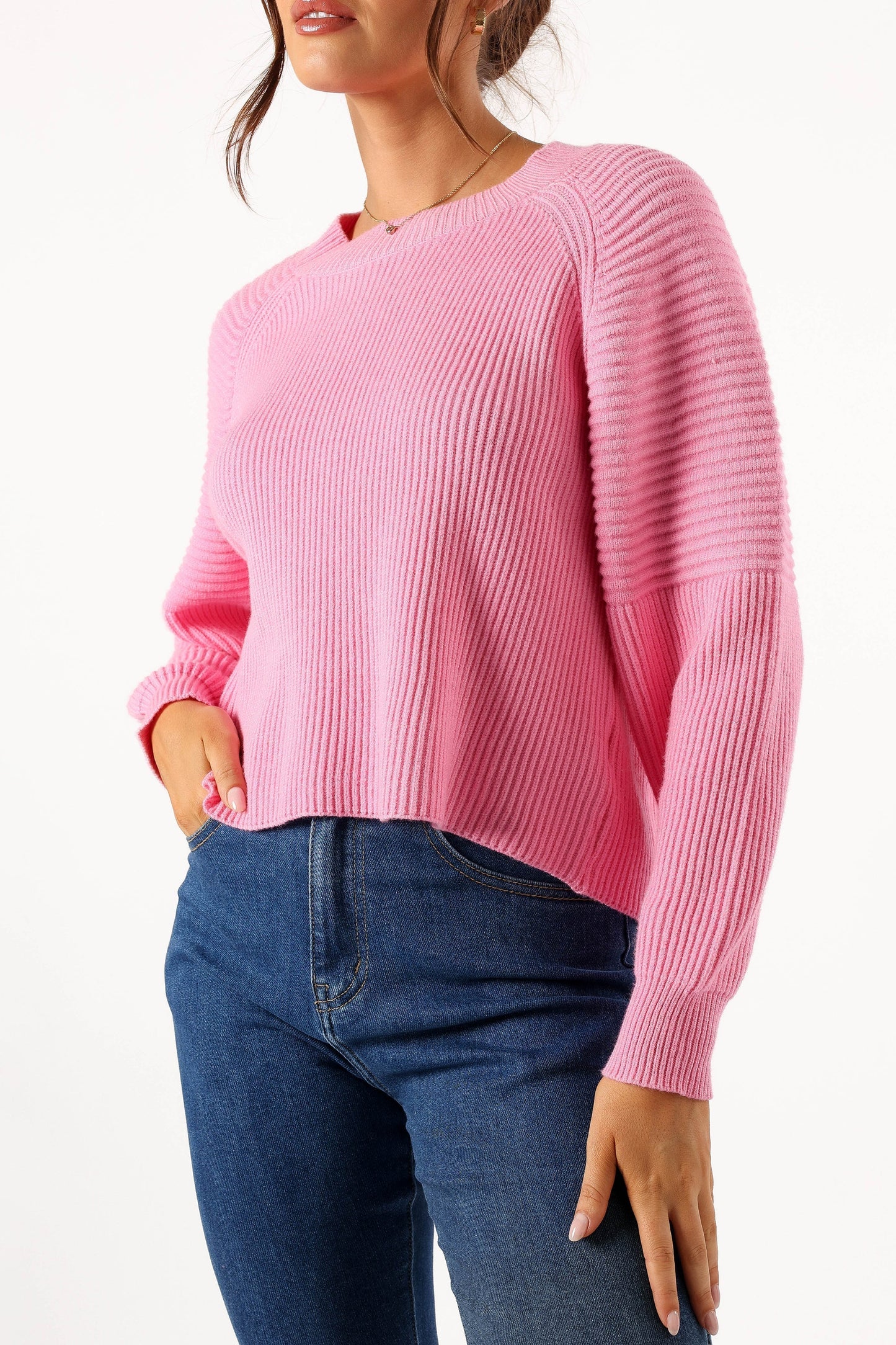 Sarah Knit Sweater - Pink