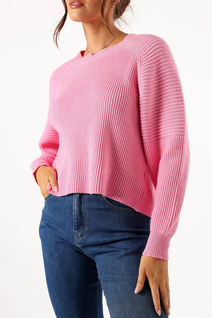 Sarah Knit Sweater - Pink