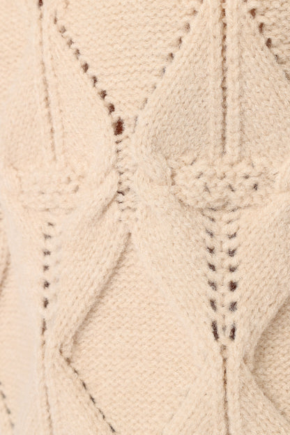 Zephie Sleeveless Tie Side Knit Sweater - Light Taupe