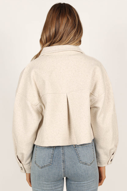 Liliana Double Pocket Jacket - Cream